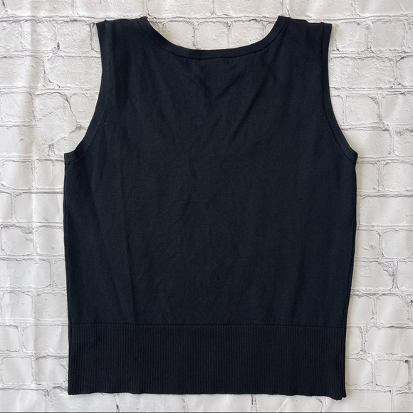Worthington Woman’s Black Round Neck Sleeveless Basic Blouse top size L - Picture 9 of 9